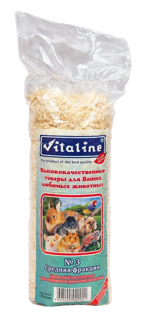 Vitaline №3 – Виталайн опилки средней фракции для грызунов и кроликов (14,7 л)