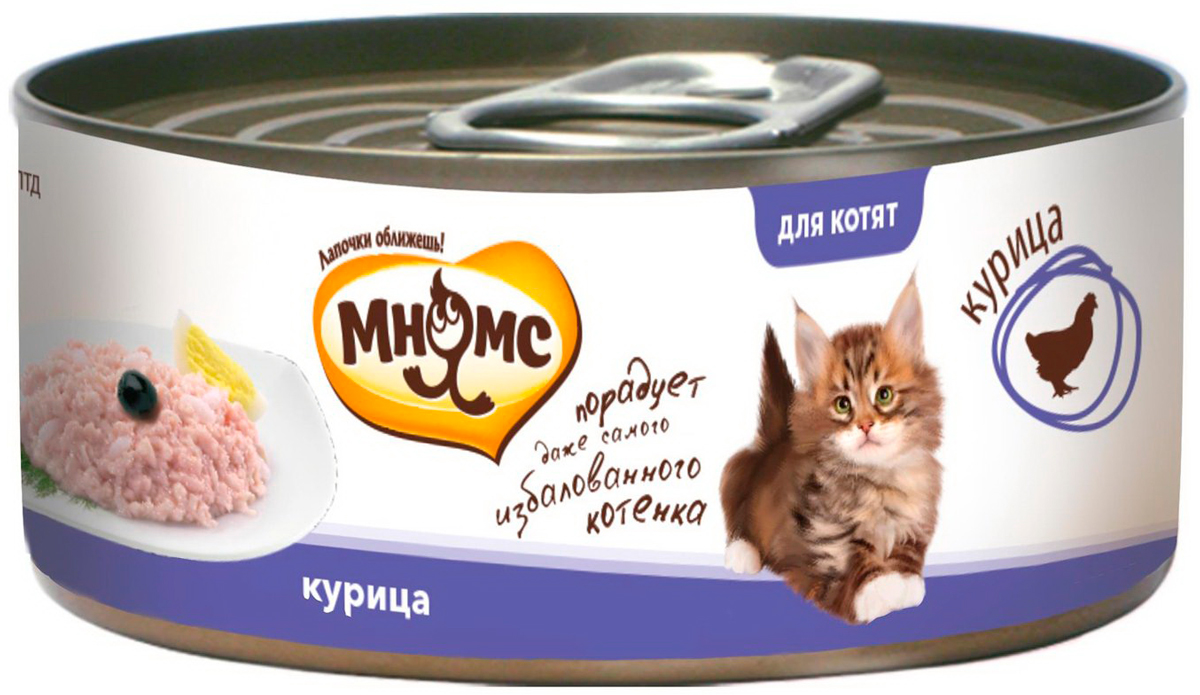 мнямс для котят с курицей в желе  (70 гр)