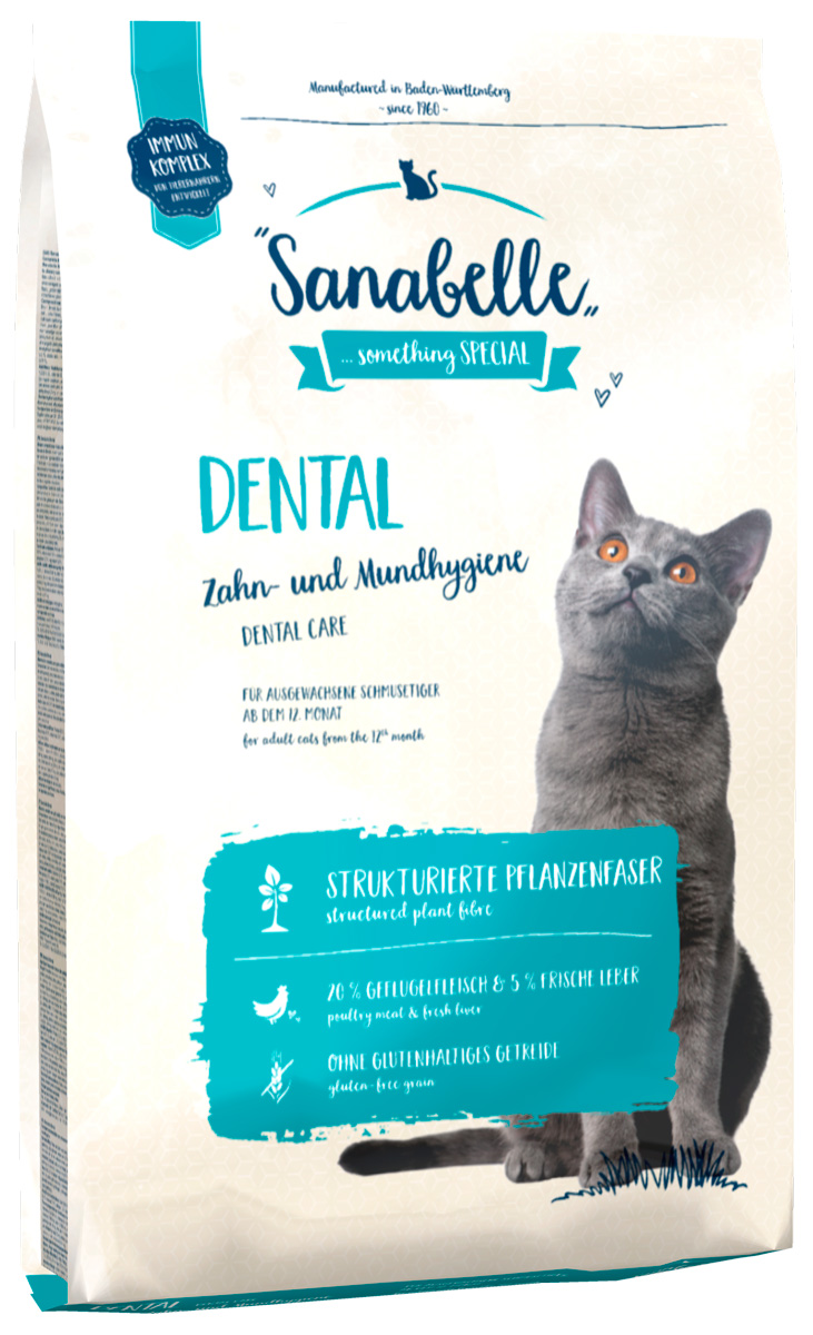 Sanabelle Dental для взрослых кошек от заболеваний зубов и десен (0,4 кг)