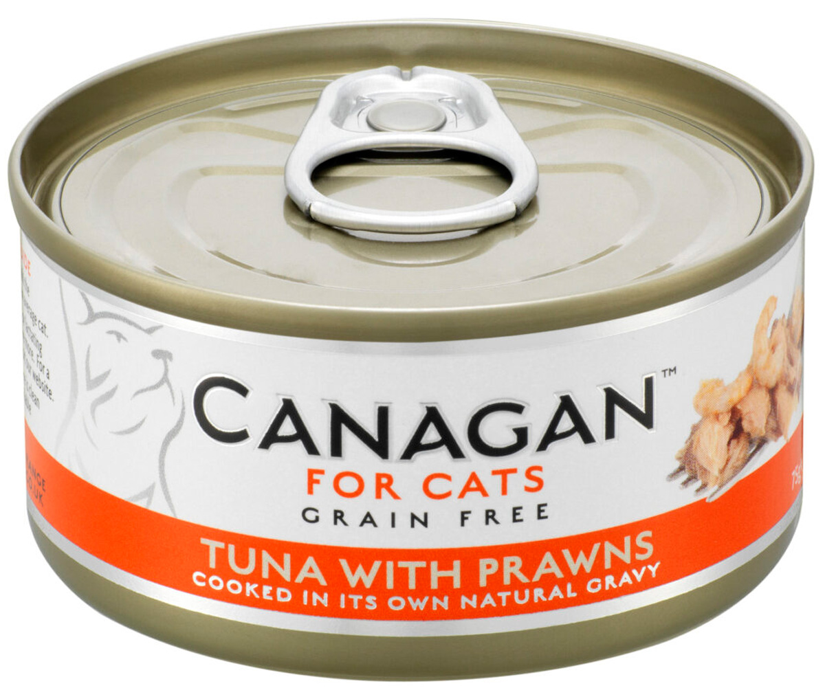 Canagan Grain Free Tuna & Prawns беззерновые для кошек и котят с тунцом и креветками в соусе (75 гр)