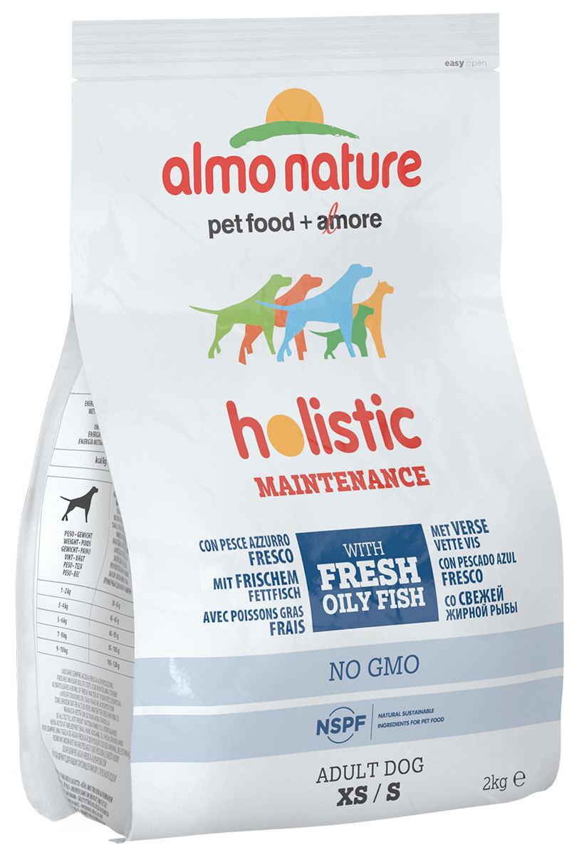 Holistic  Магизоо Almo Nature Adult Dog Small & Fish для взрослых собак маленьких пород с рыбой и рисом (2 кг)