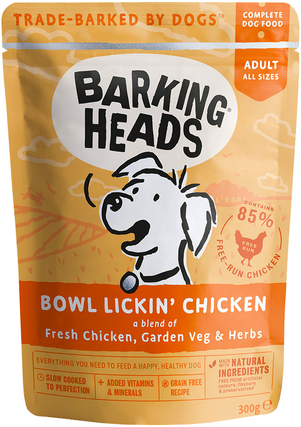  Barking Heads До последнего кусочка для взрослых собак всех пород с курицей  (300 гр)