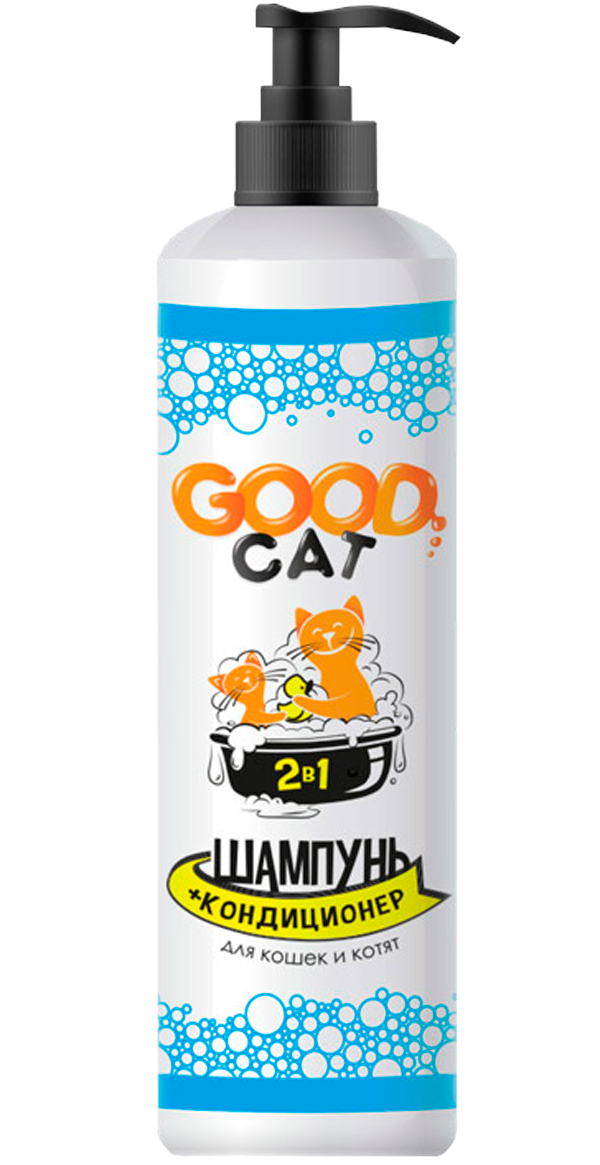 Good Cat 2 в 1 шампунь кондиционер для кошек и котят (250 мл)