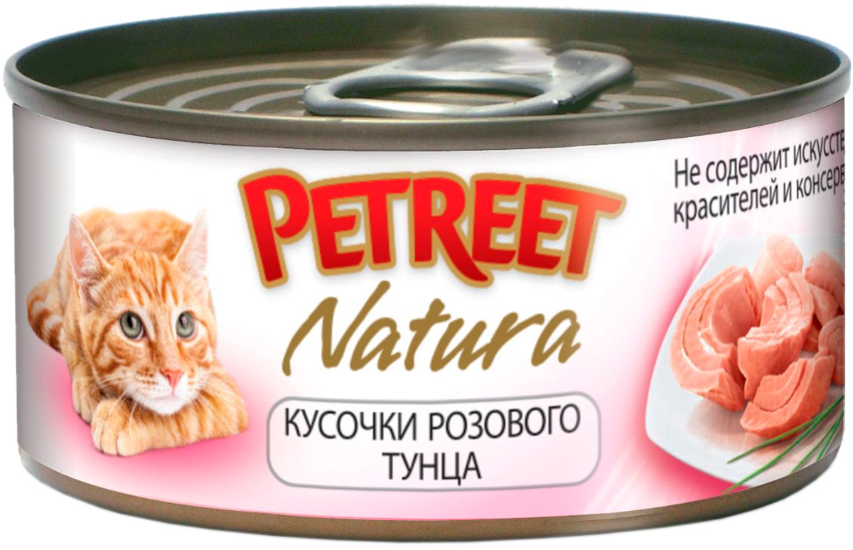  Petreet Natura для взрослых кошек с тунцом (70 гр)