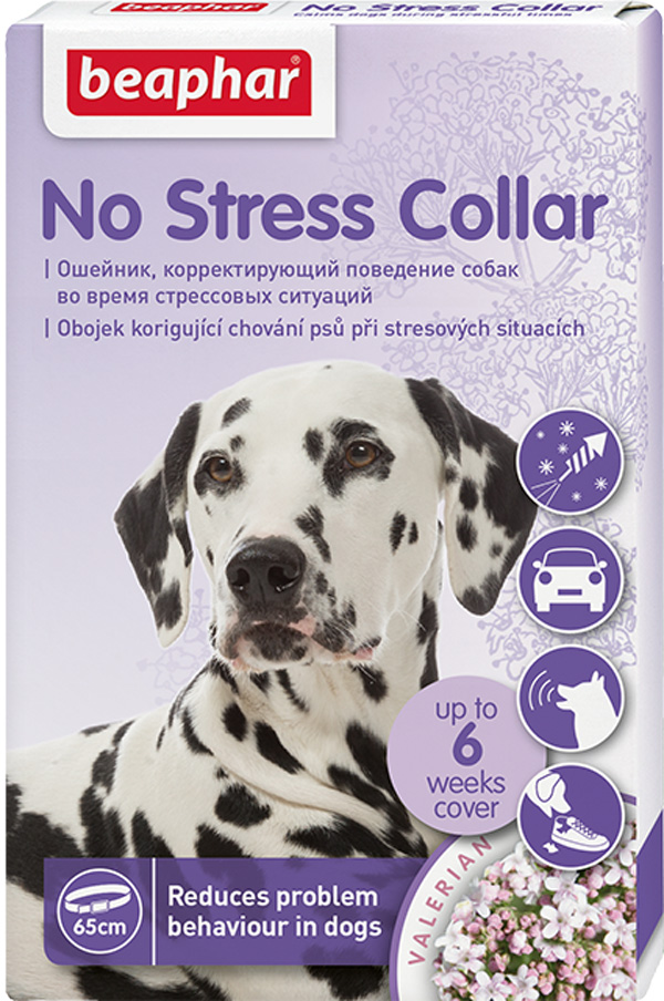 Средства от стресса  Магизоо Ошейник для собак успокаивающий Beaphar No Stress Collar 65 см (1 шт )