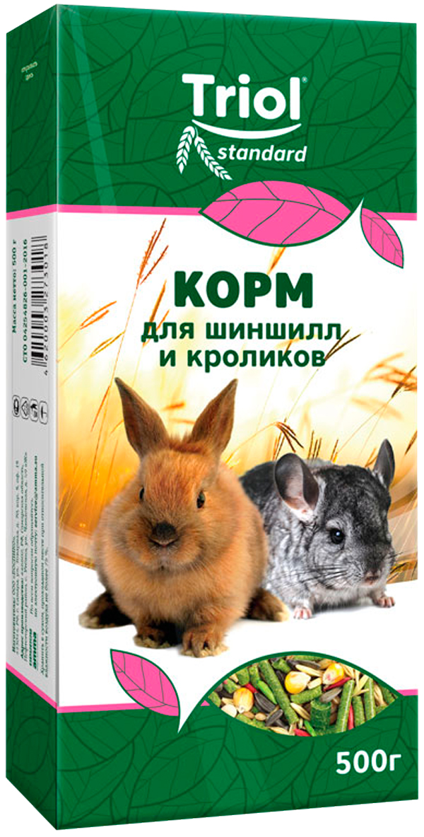 Triol Standard корм для шиншилл и кроликов (500 гр)