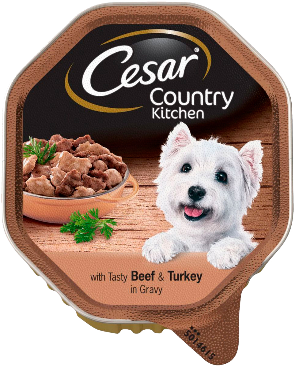 Cesar Country Kitchen для взрослых собак рагу с говядиной и индейкой  (150 гр)