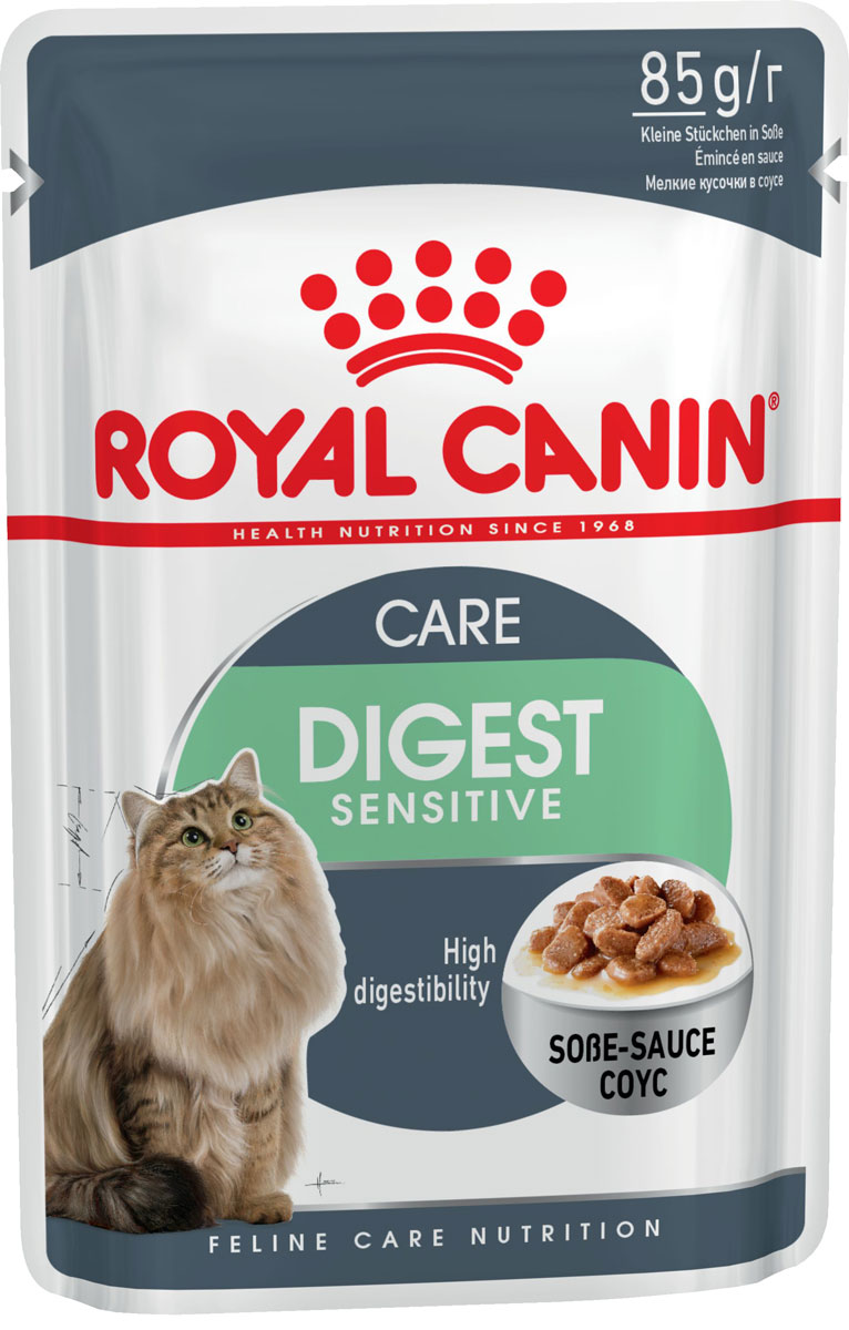 Royal Canin Digest Sensitive для взрослых кошек при аллергии в соусе  (85 гр)