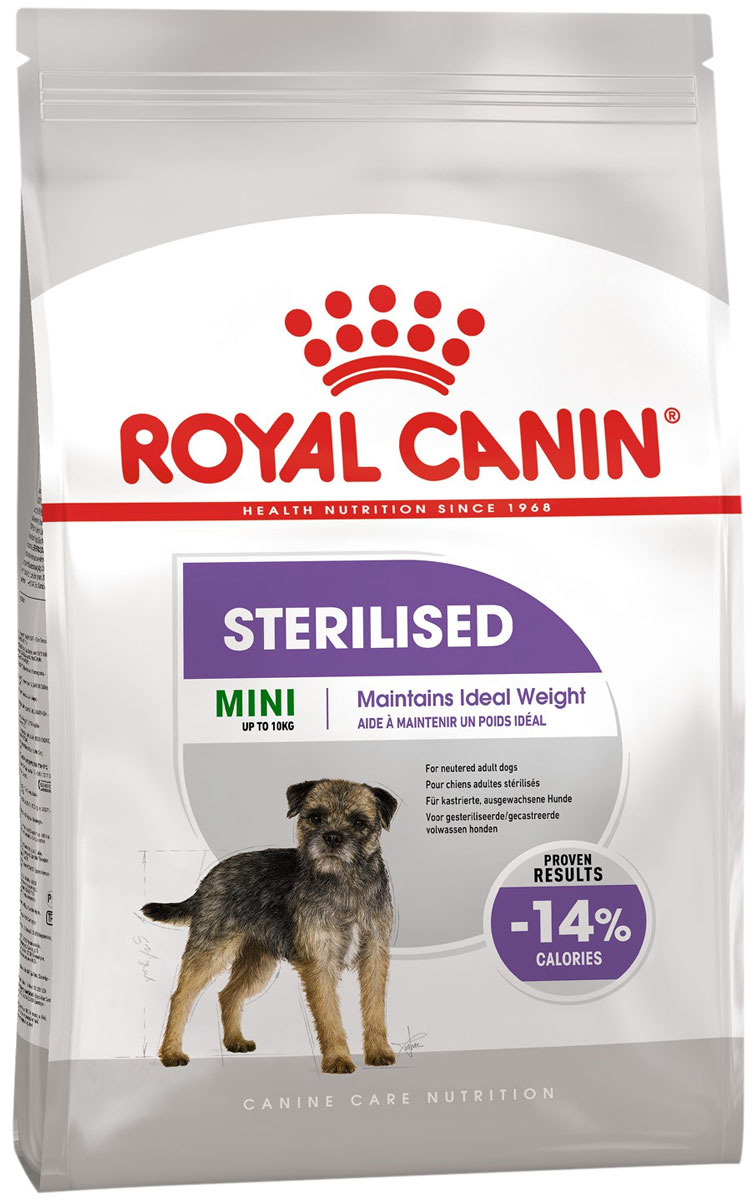 Royal Canin Mini Sterilised Adult Сухой корм для кастрированных и стерилизованных взрослых собак маленьких пород (3 + 3 кг)