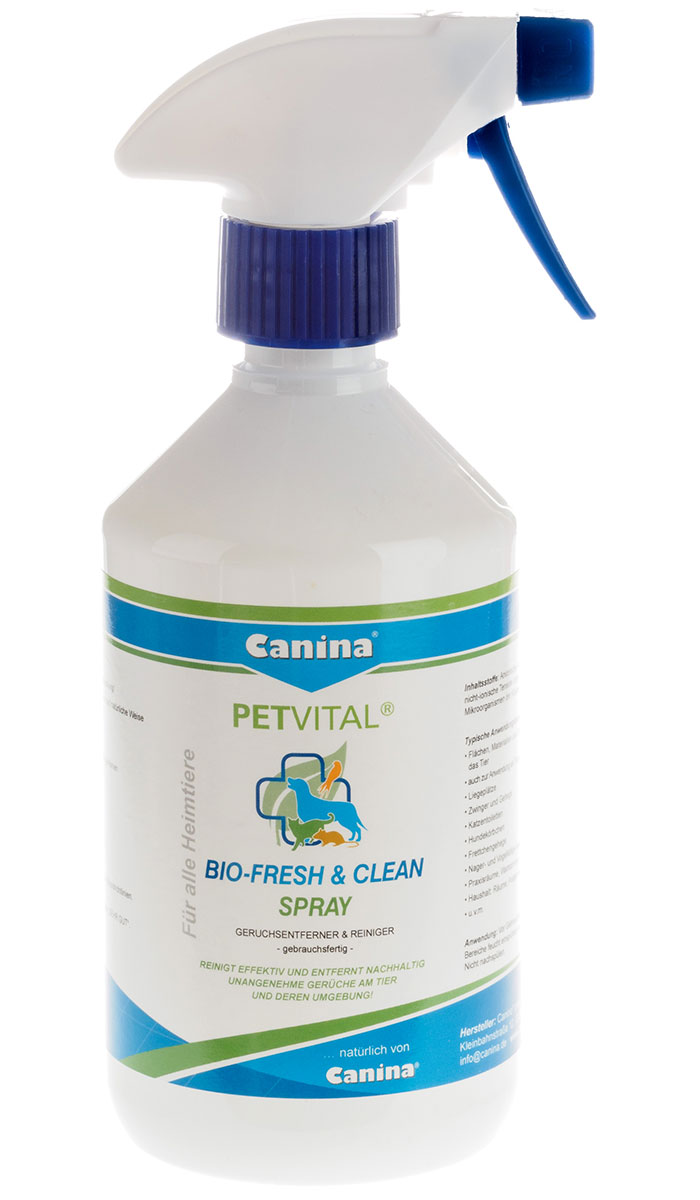 Поддержание чистоты  Магизоо Canina Petvital Bio Fresh Clean Spray нейтрализатор неприятных запахов 500 мл (1 шт)