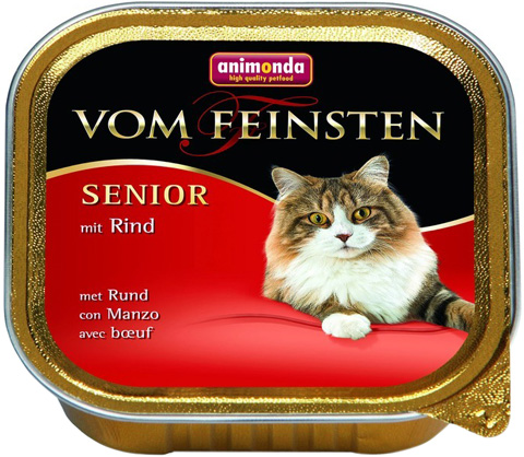 Animonda Vom Feinsten Senior Mit Rind для пожилых кошек с говядиной  (100 гр)