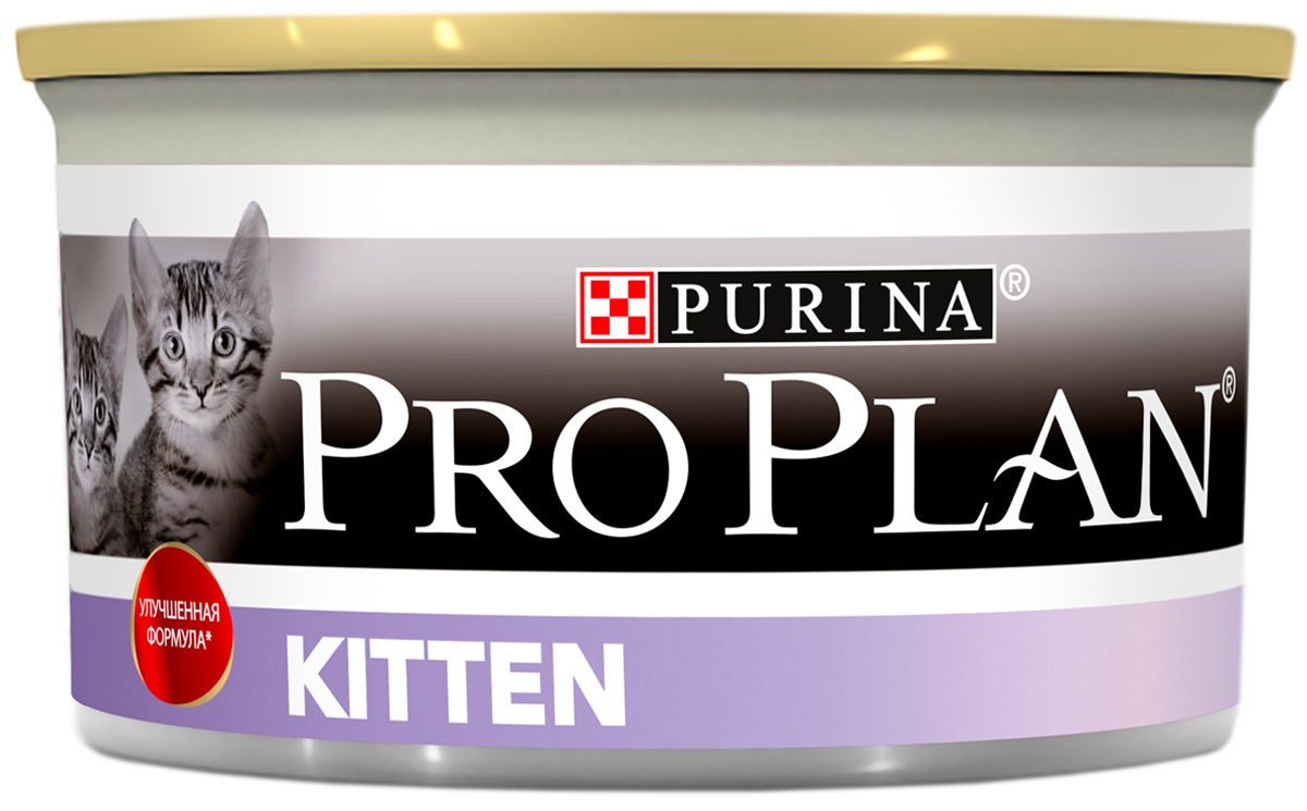 Purina Pro Plan Cat Kitten для котят мусс с курицей (85 гр х 24 шт)