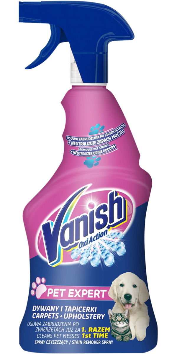 Поддержание чистоты Vanish Oxi Action Pet Clean Expert спрей против пятен на ковре и обивке мебели (750 мл)