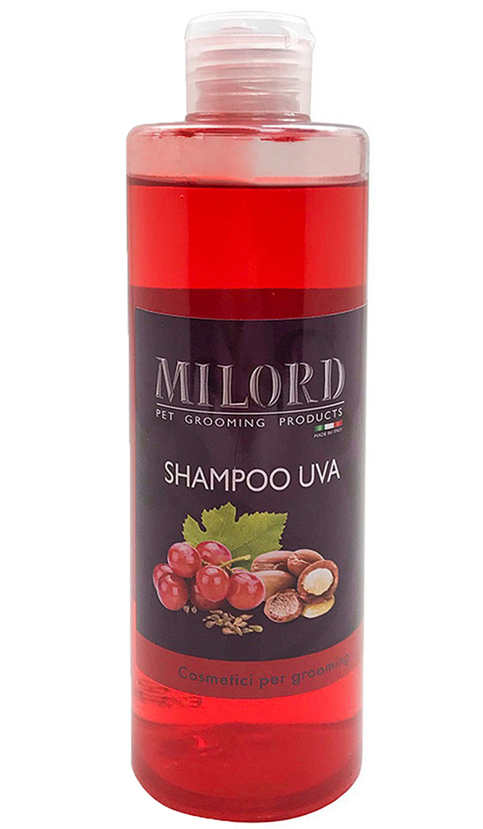 Шампунь для собак и кошек Milord Shampoo Uva очищающий с пантенолом и маслом арганы 300 мл (1 шт)