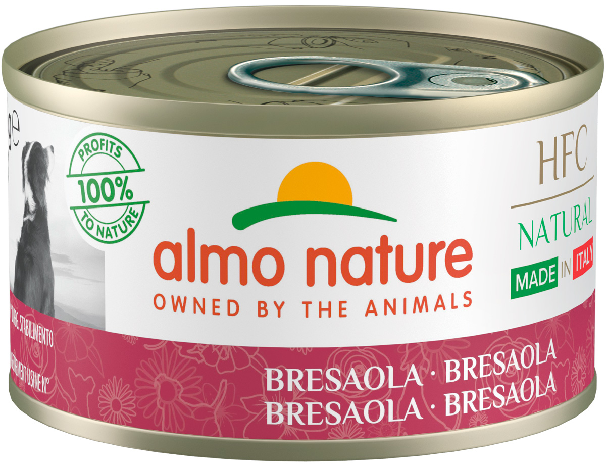 Almo Nature Dog итальянские рецепты для взрослых собак с говядиной Брезаола (95 гр)