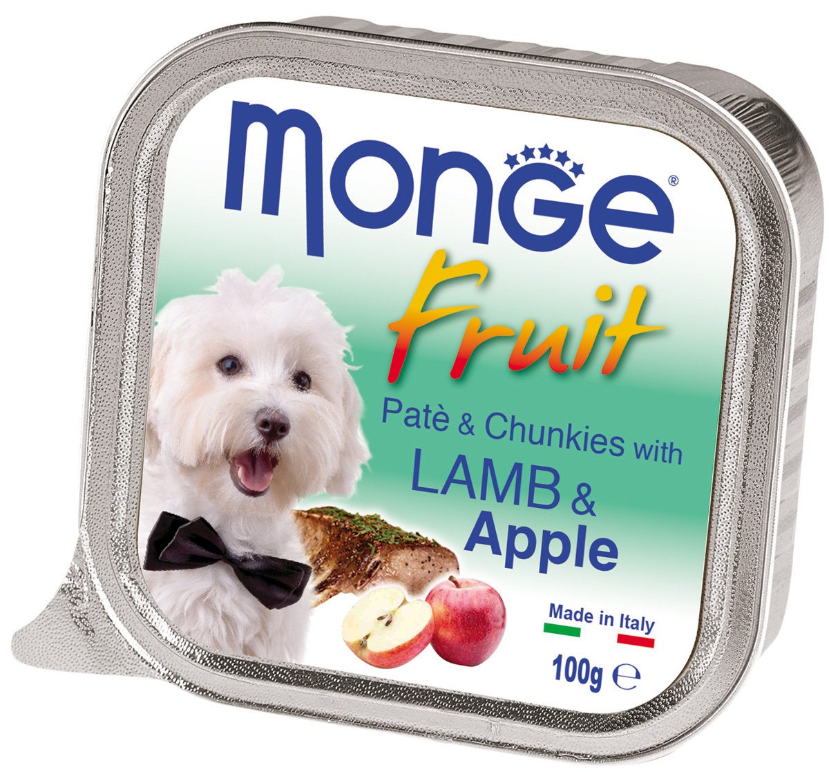 Monge Fruit Dog для взрослых собак паштет с ягненком и яблоком  (100 гр х 32 шт)