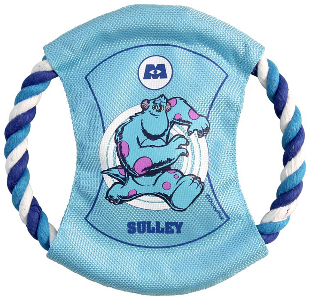 Игрушка для собак Triol Disney Sulley Летающий диск на веревке хлопок полиэстер 19 см (1 шт)