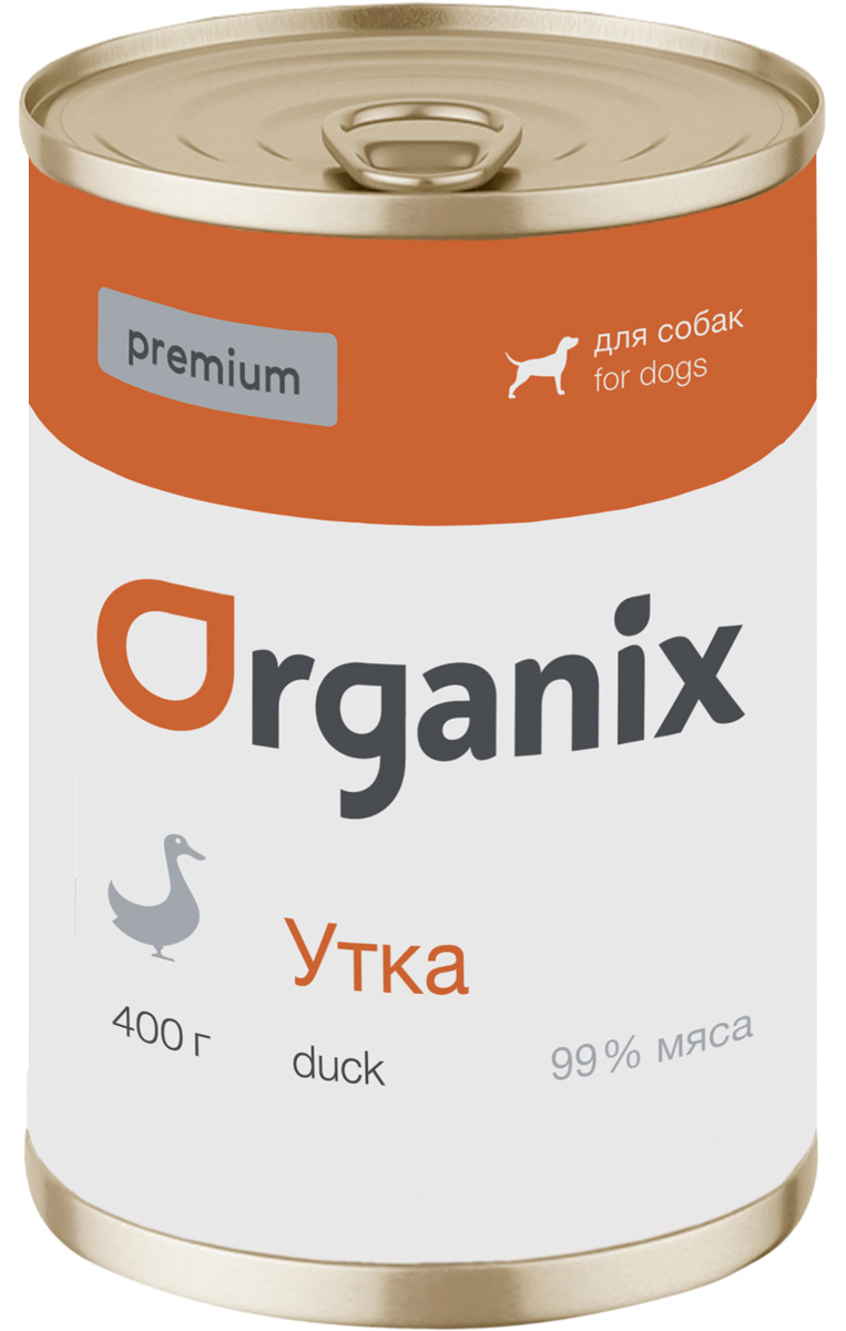 Organix Premium для взрослых собак с уткой (400 гр х 9 шт)