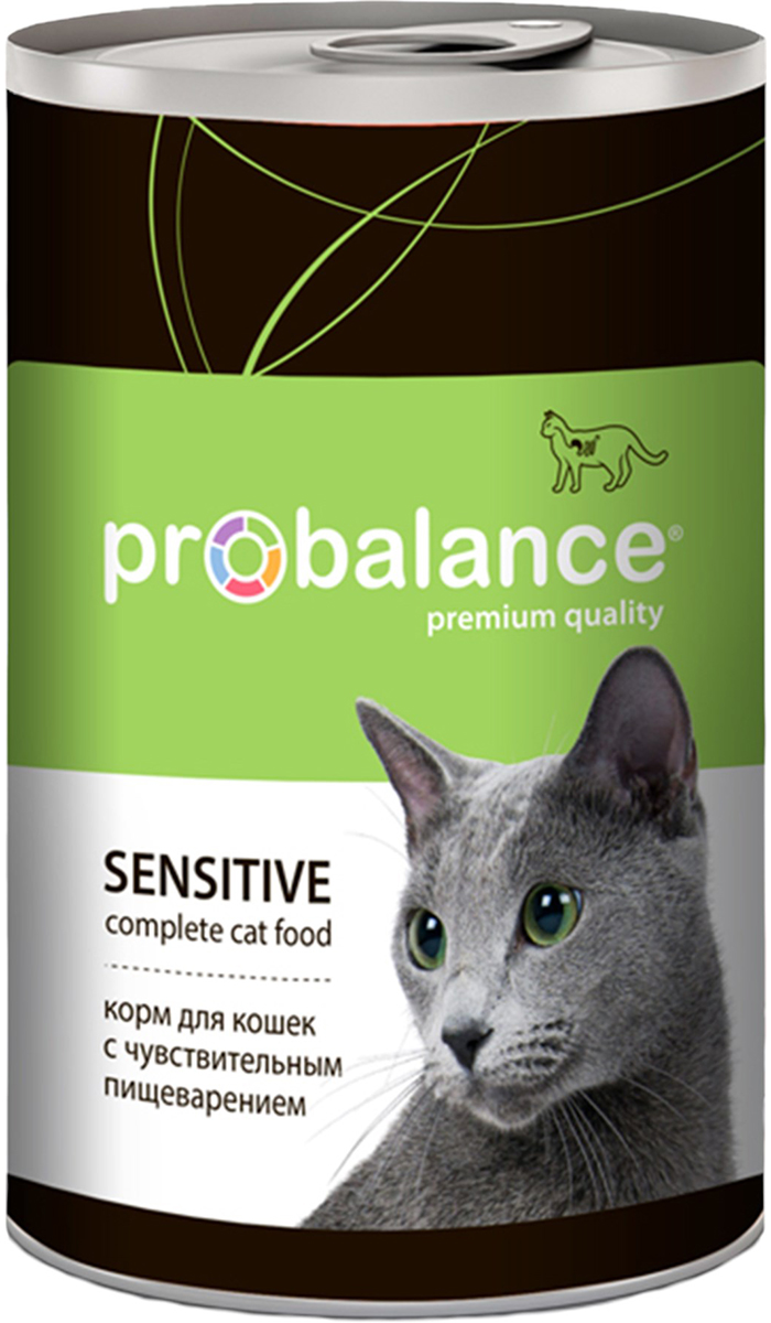 Probalance Cat Sensitive для взрослых кошек с чувствительным пищеварением с курицей  (415 гр х 12 шт)