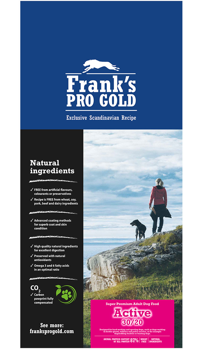 Frank's Progold Dog Active 30/20 Chicken & Rice для активных и рабочих взрослых собак всех пород с курицей и рисом (15 + 15 кг)