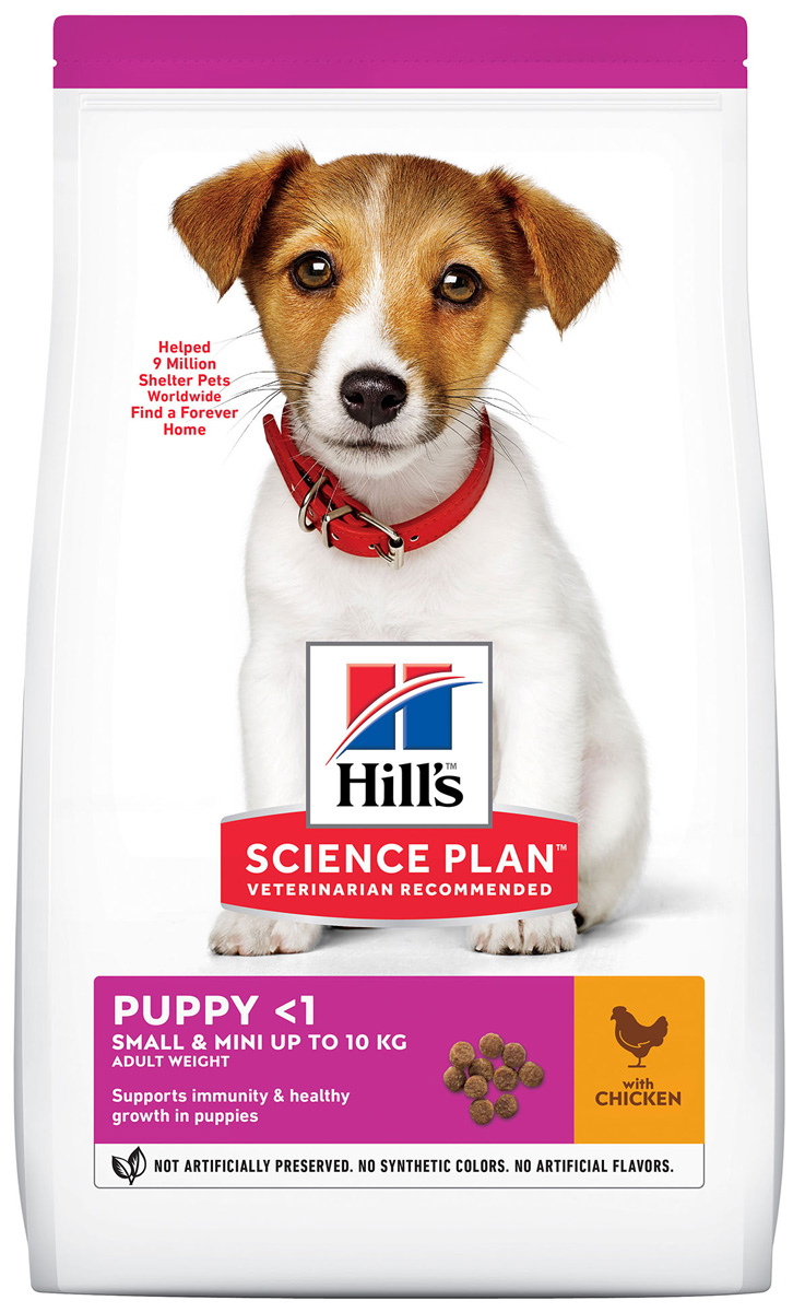 Hill’s Science Plan Puppy Small & Mini для щенков маленьких пород с курицей (3 кг)