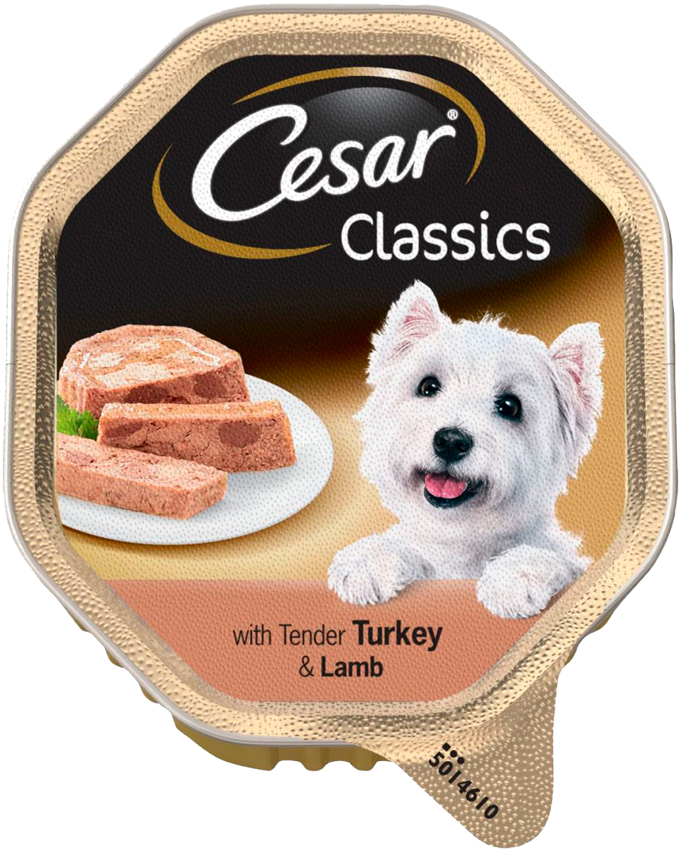 Cesar Classics для взрослых собак паштет с индейкой и ягненком  (150 гр)