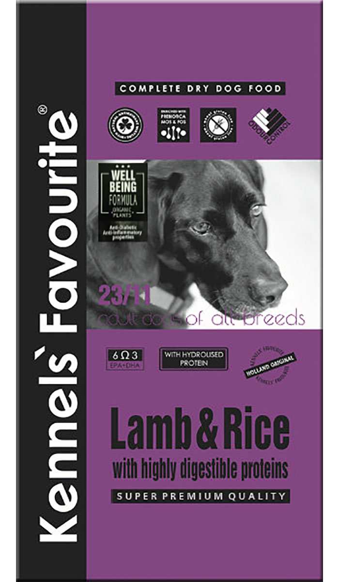 Kennels` Favourite Dog Adult Lamb & Rice для взрослых собак всех пород с ягненком и рисом (3 кг)
