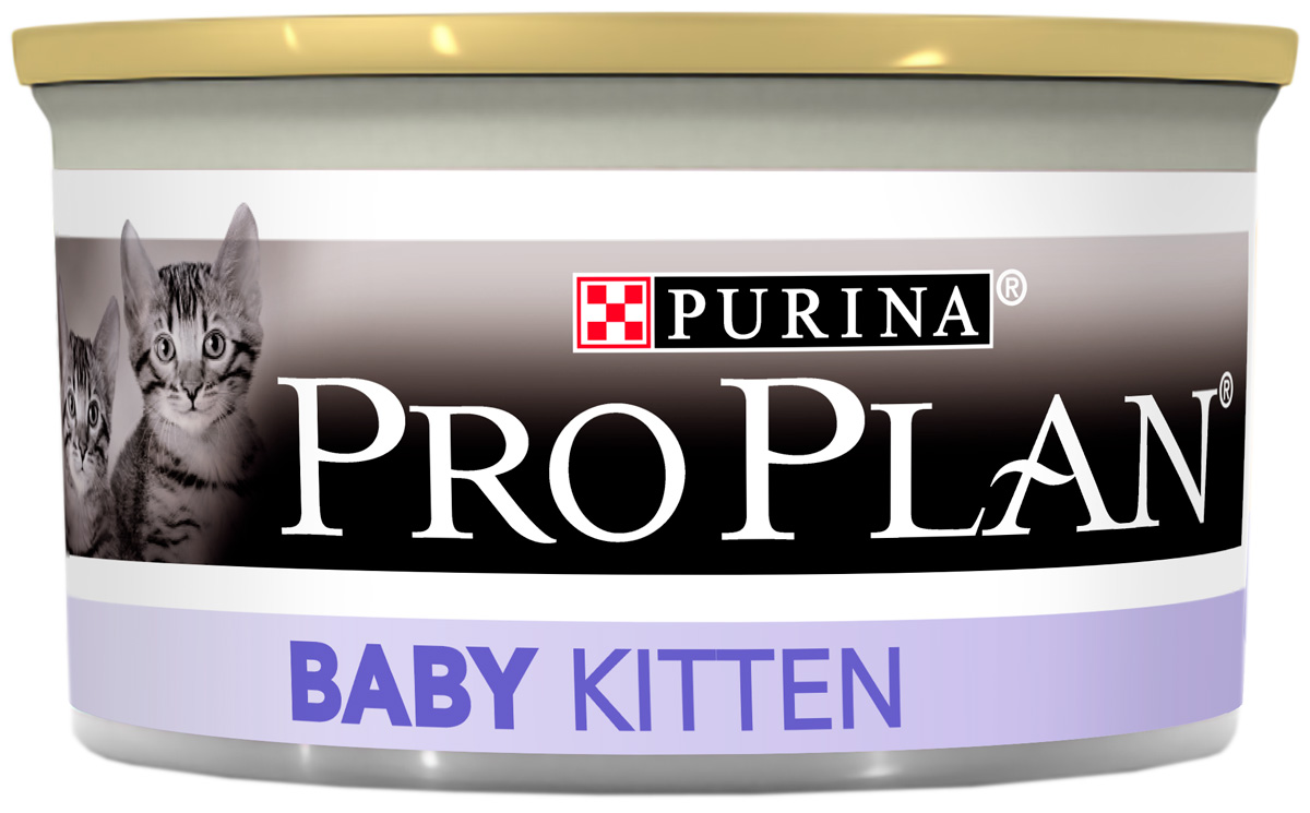 Purina Pro Plan Baby Kitten для котят мусс с курицей  (85 гр х 24 шт)