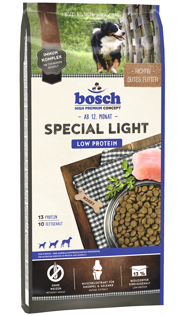 Bosch Special Light диетический для взрослых собак с пониженным содержанием белка и минеральных веществ (2,5 кг)