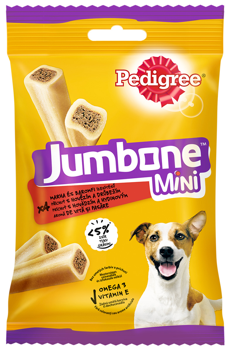   Магизоо Лакомство Pedigree Jumbone Mini для собак маленьких пород кости с говядиной и птицей 160 гр уп. 4 шт (1 шт)