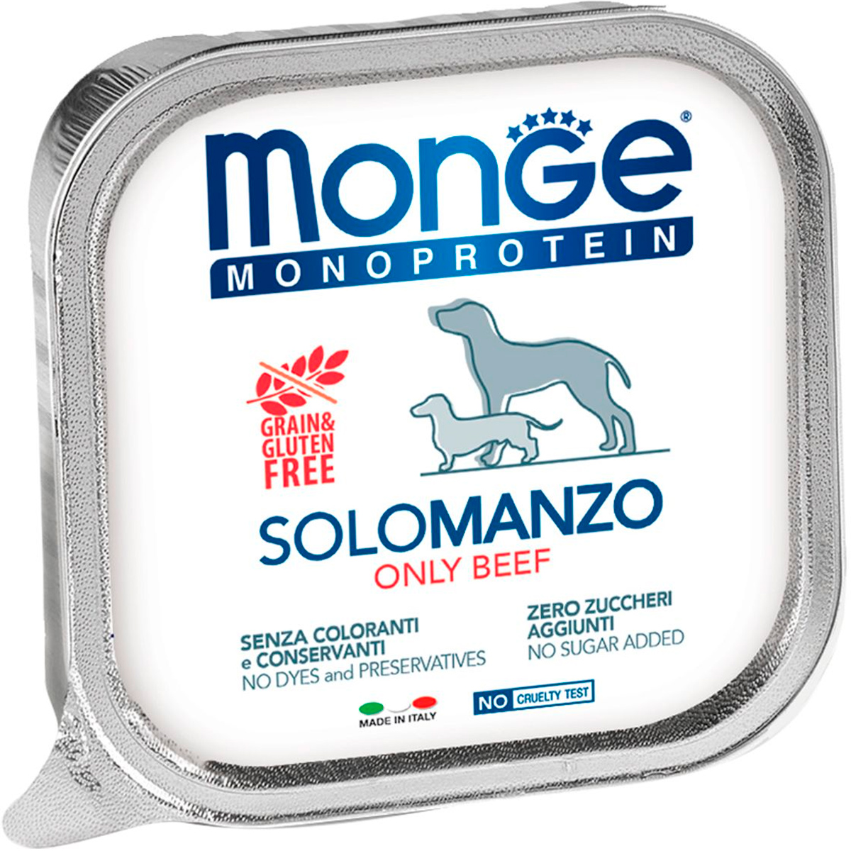 Monge Monoprotein Solo Dog монобелковые для взрослых собак паштет с говядиной  (150 гр)