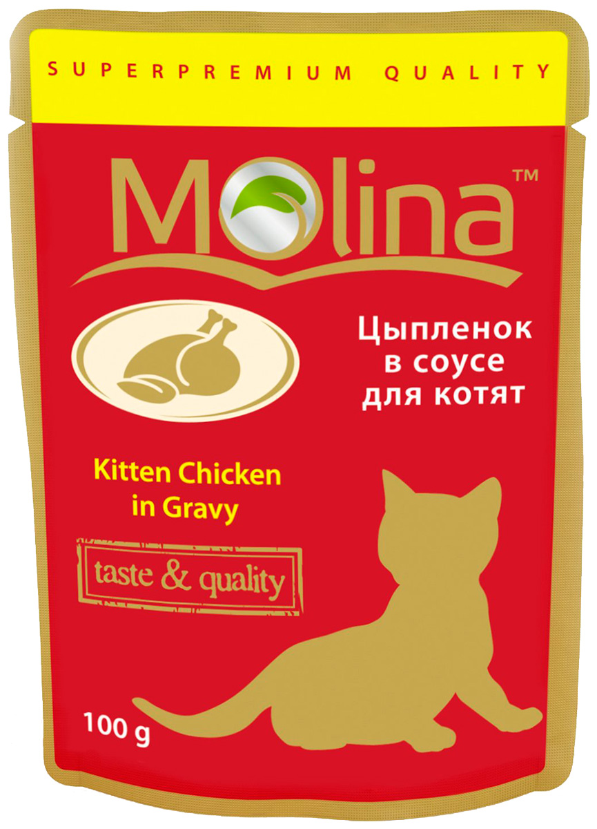 Molina для котят с цыпленком в соусе  (100 гр)