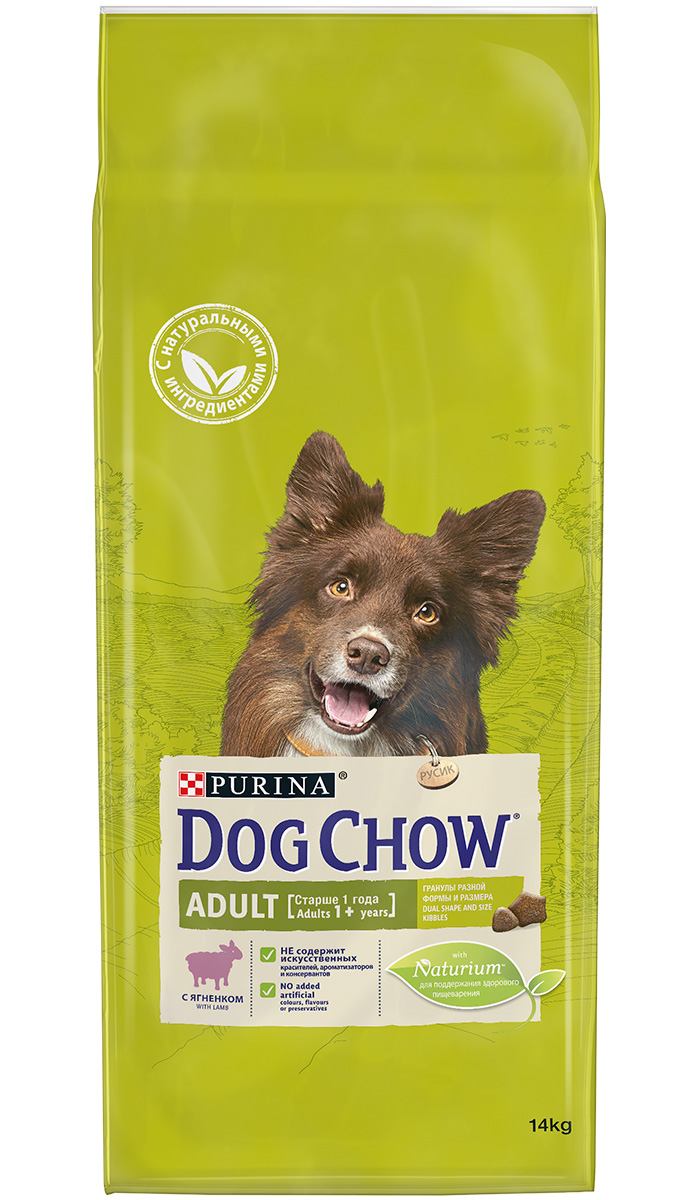 Dog Chow Adult Chicken для взрослых собак всех пород с курицей (2,5 кг)