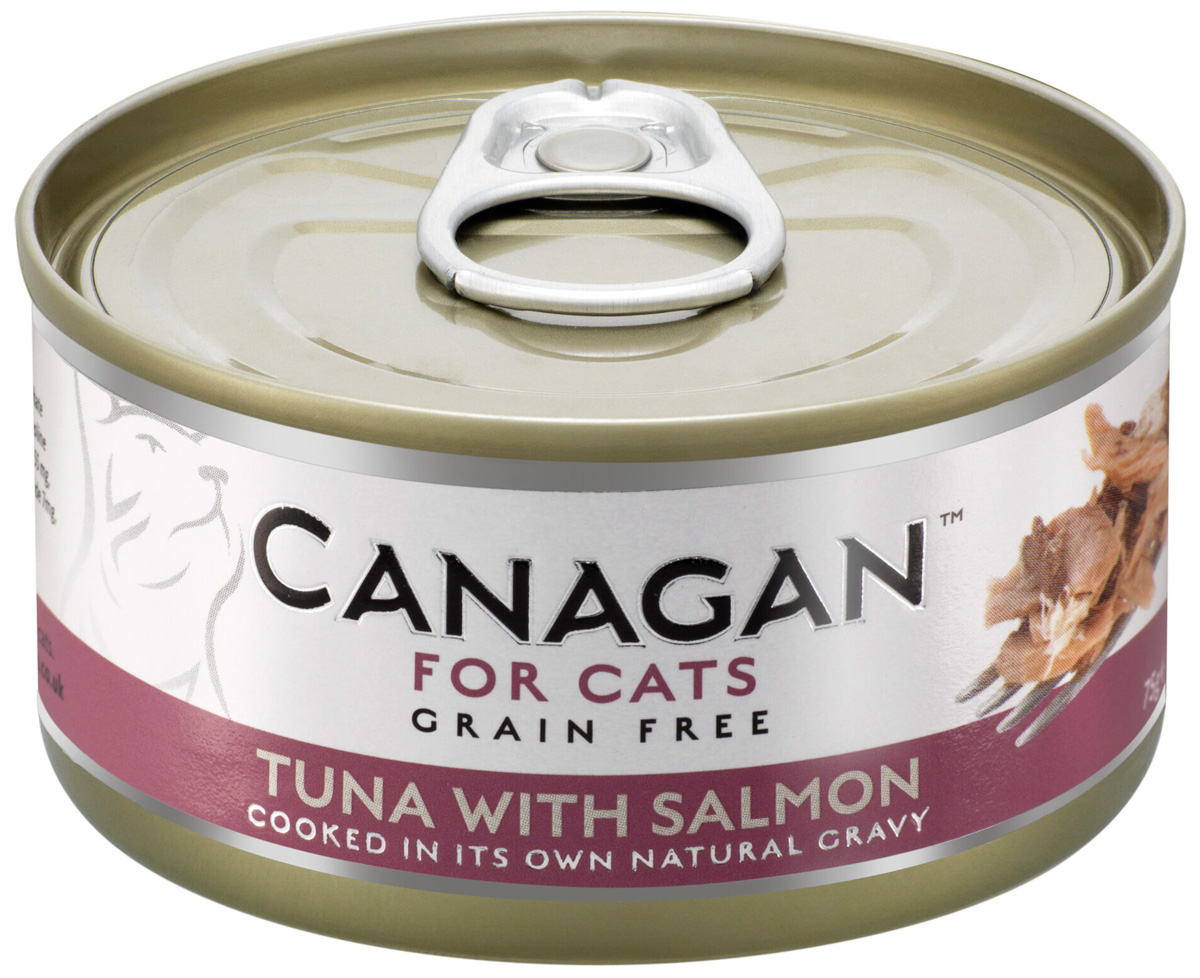 Canagan Grain Free Tuna & Salmon беззерновые для кошек и котят с тунцом и лососем в соусе (75 гр)