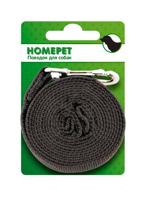 Поводок брезентовый для собак 25 мм 7 м Homepet (1 шт)
