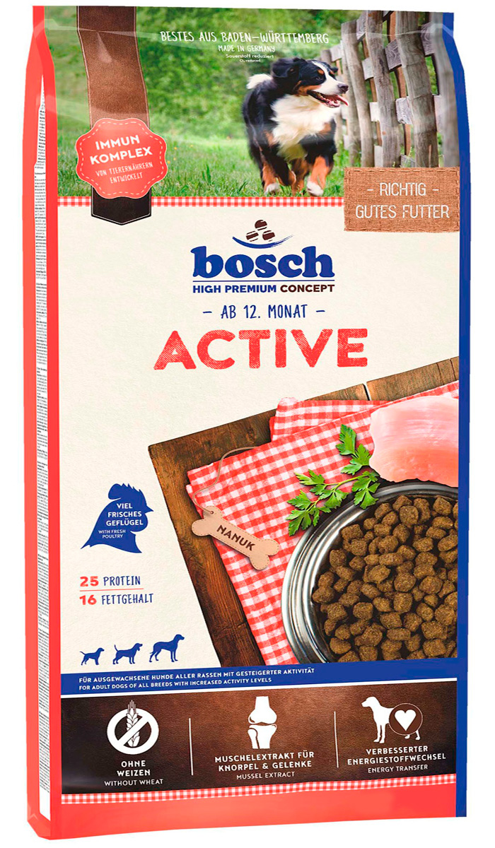 Bosch Active для активных взрослых собак всех пород (3 кг)