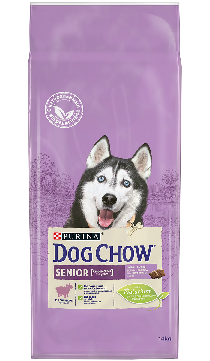  Магизоо Dog Chow Senior 9+ With Lamb для пожилых собак всех пород старше 9 лет с ягненком (14 кг)