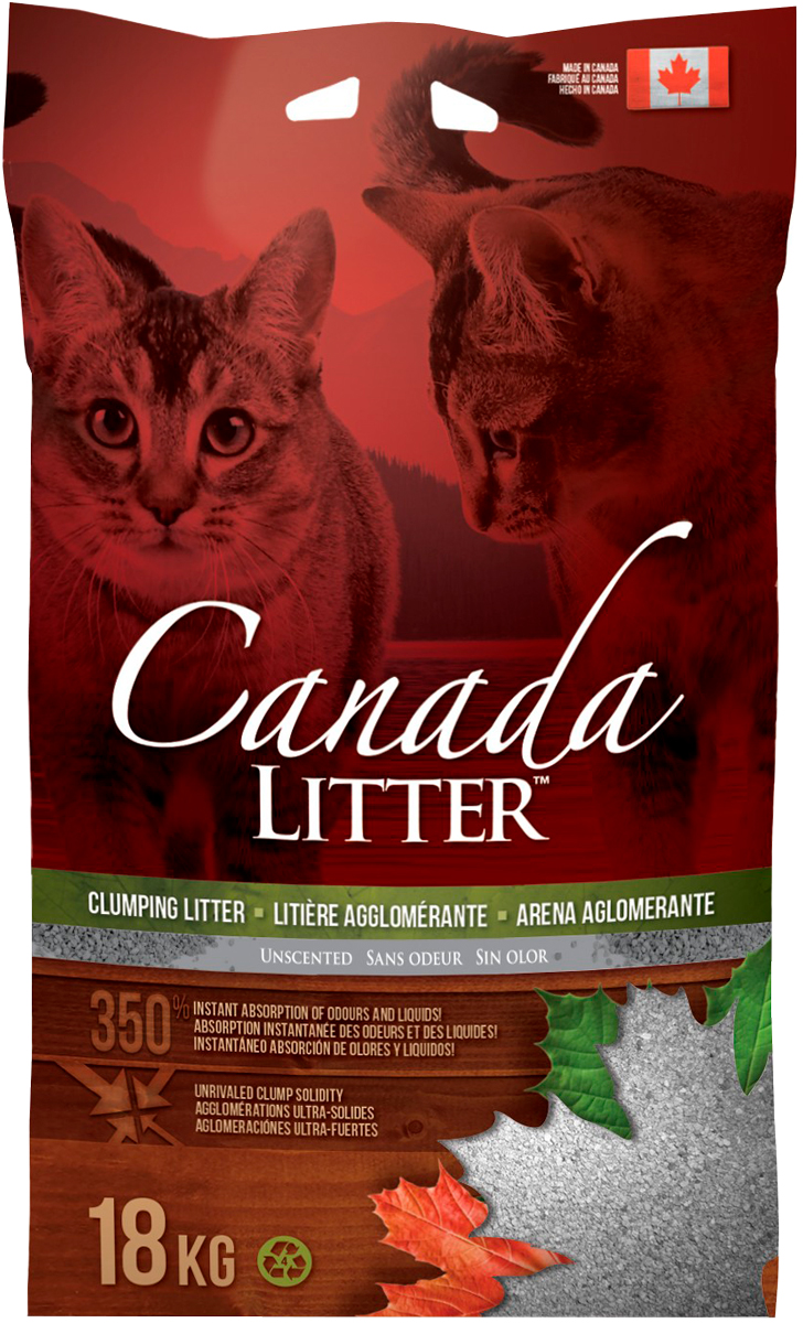 Canada Litter наполнитель комкующийся для туалета кошек Запах на замке (12 кг)