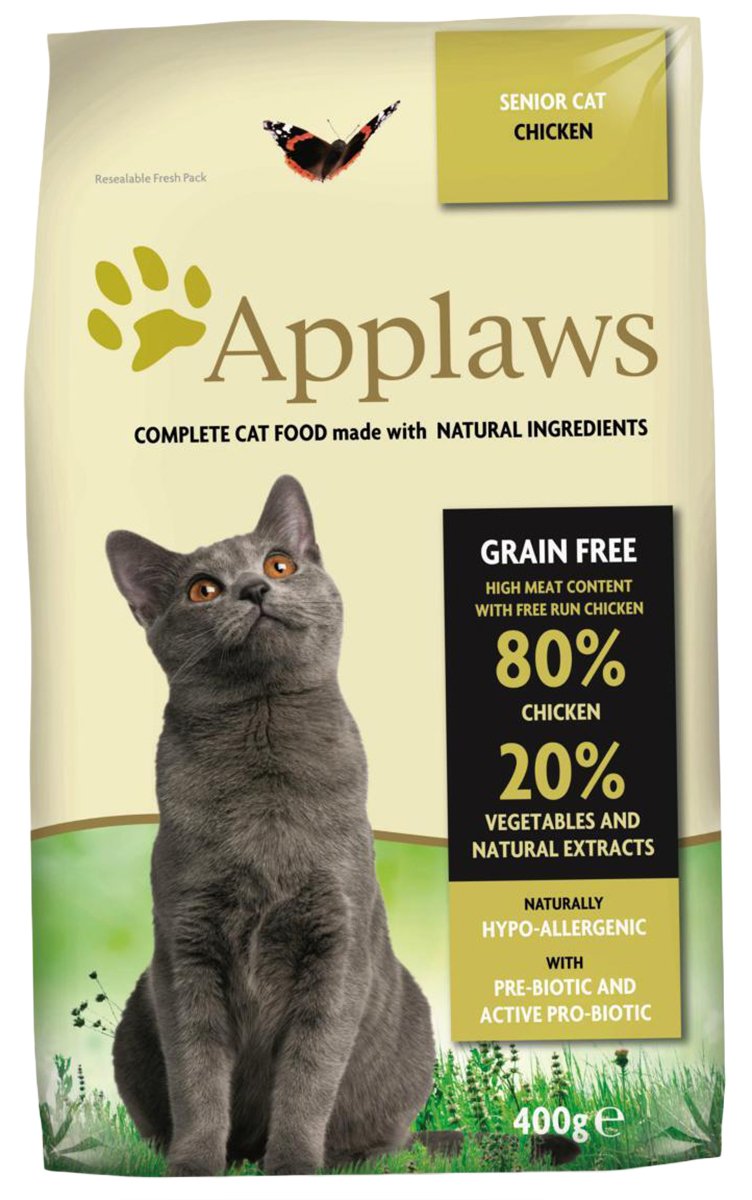 Applaws Senior Cat Chicken Grainfree беззерновой для пожилых кошек с курицей и овощами (2 кг)