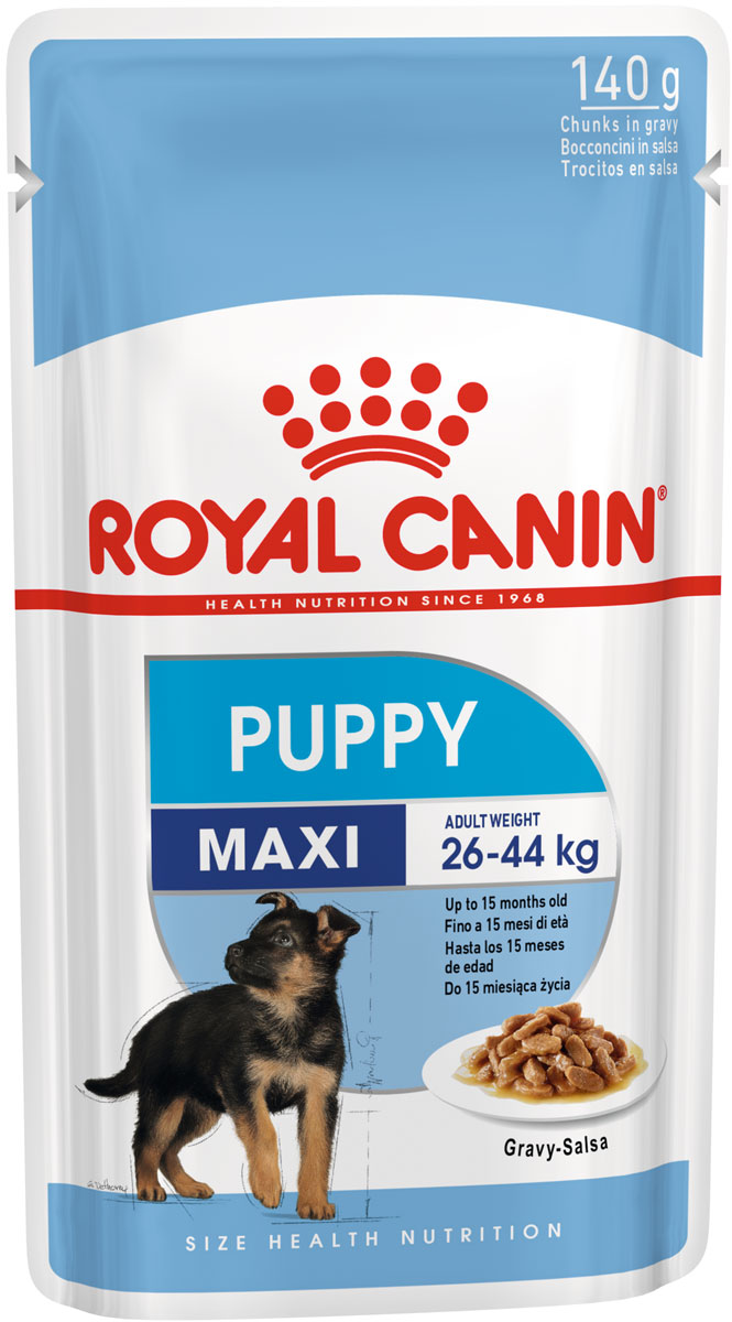 Royal Canin Maxi Puppy для щенков крупных пород в соусе  (140 гр)