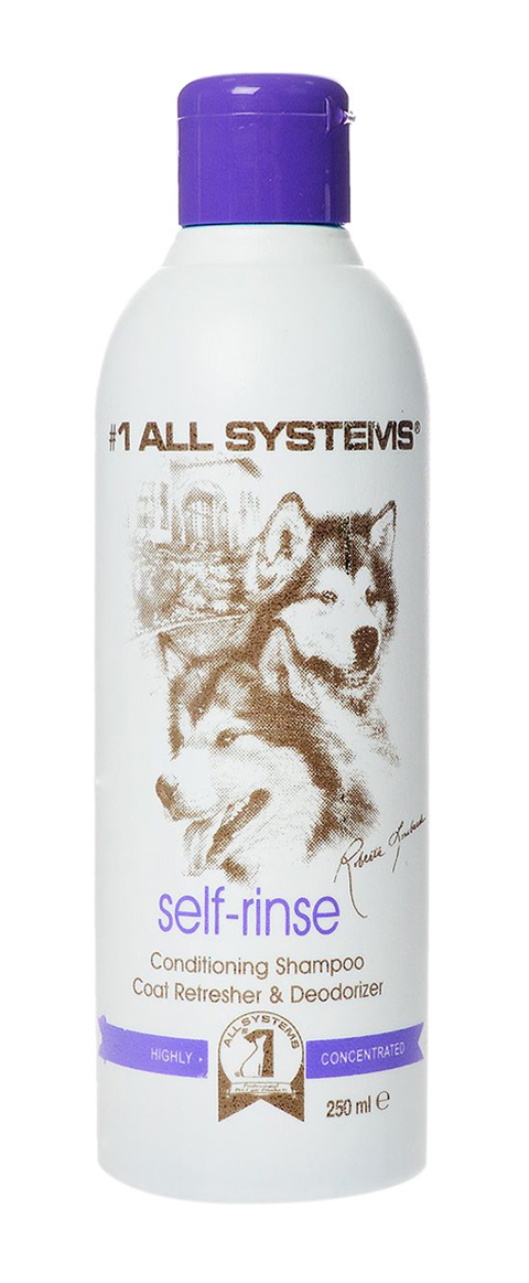 #1 All Systems Self-rinse Conditioning шампунь концентрированный для собак и кошек без смывания (250 мл)