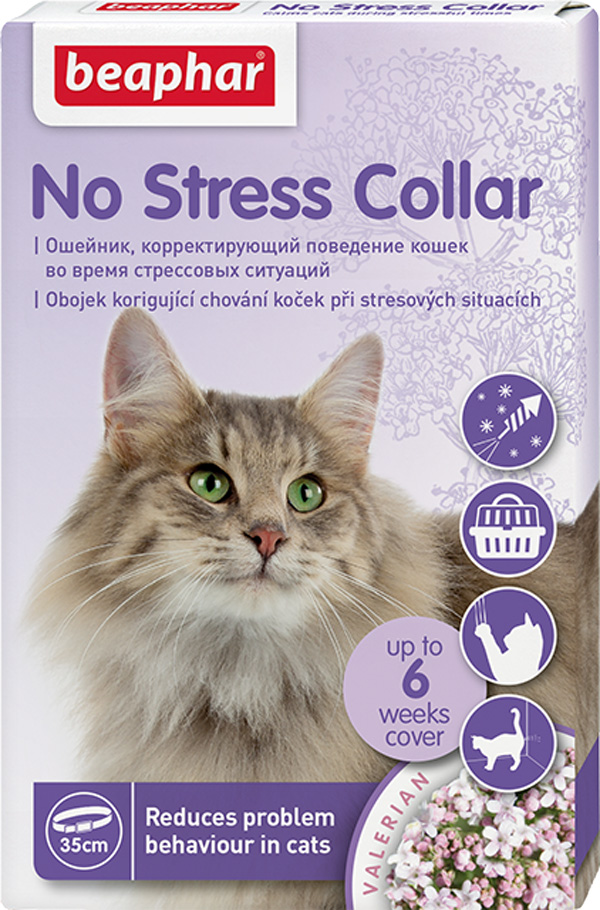 Ошейник для кошек успокаивающий Beaphar No Stress Collar 35 см (1 шт)