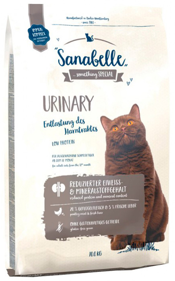 Sanabelle Urinary для взрослых кошек при мочекаменной болезни (0,4 кг)