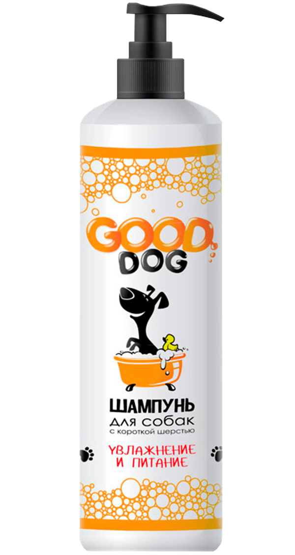 Good Dog Увлажнение и питание шампунь для короткошерстных собак (250 мл)