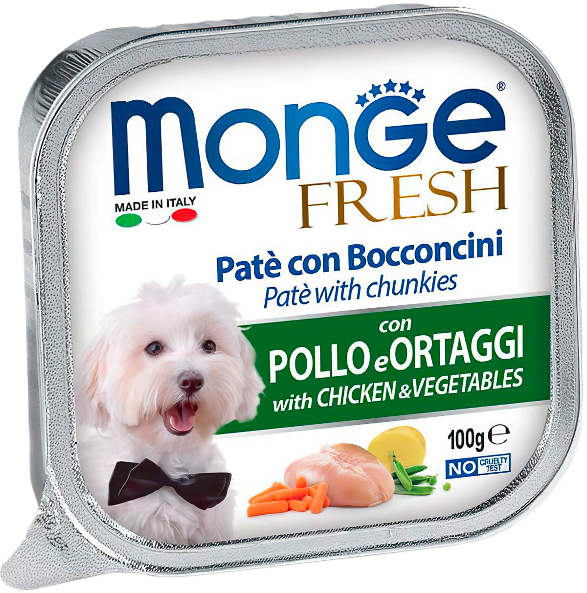 Monge Fresh Dog для взрослых собак паштет с курицей и овощами  (100 гр)