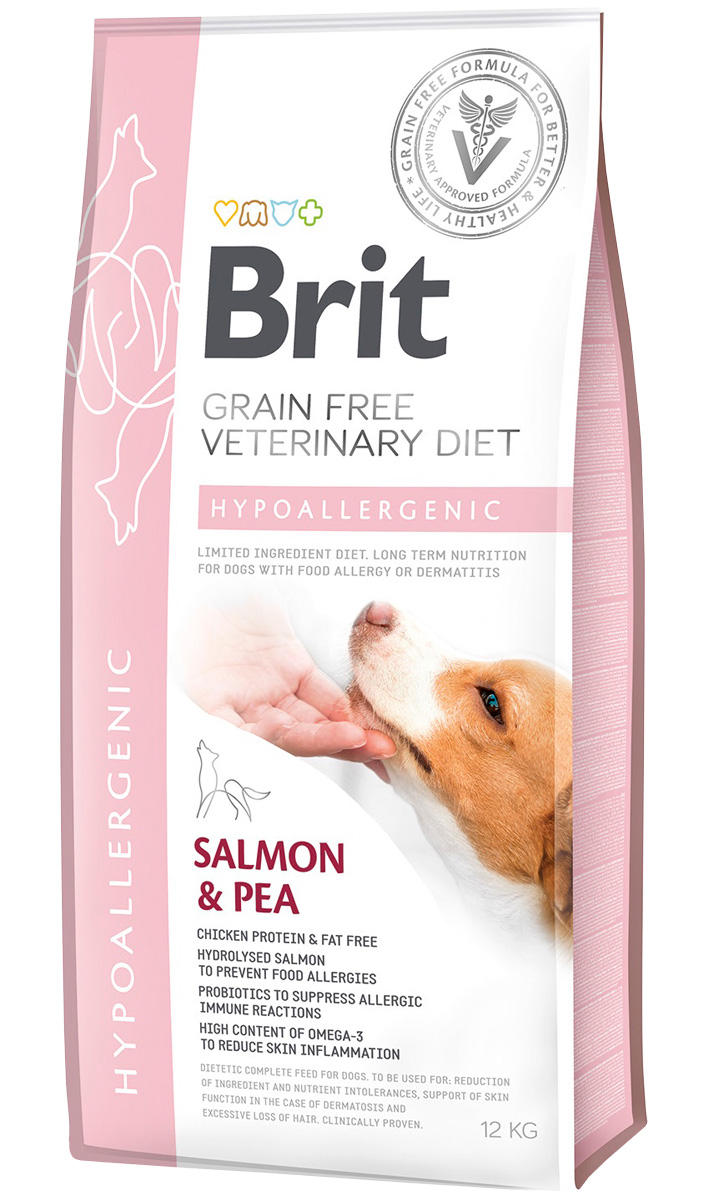 Brit Veterinary Diet Dog Grain Free Hypoallergenic для собак и щенков при пищевой аллергии (12 + 12 кг)