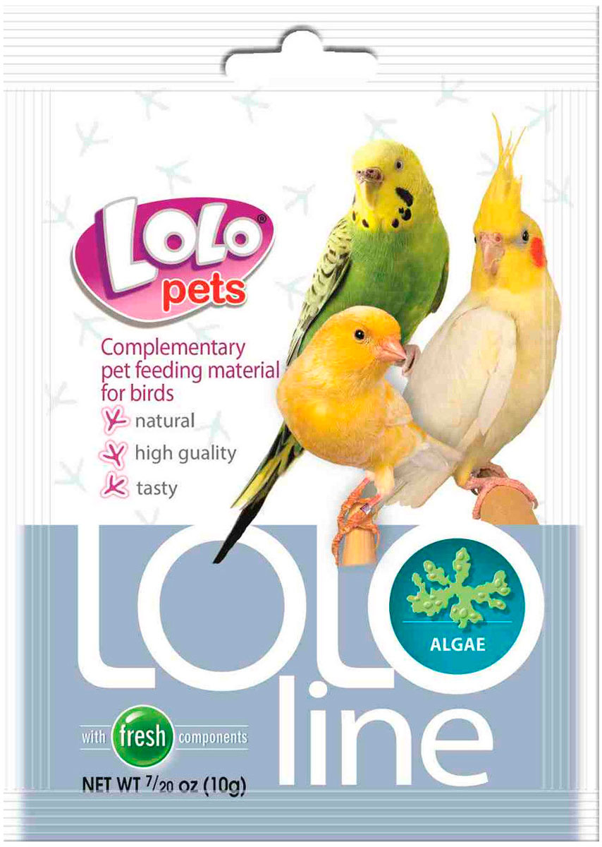 Lolo Pets Lololine водоросли для птиц  (10 гр)