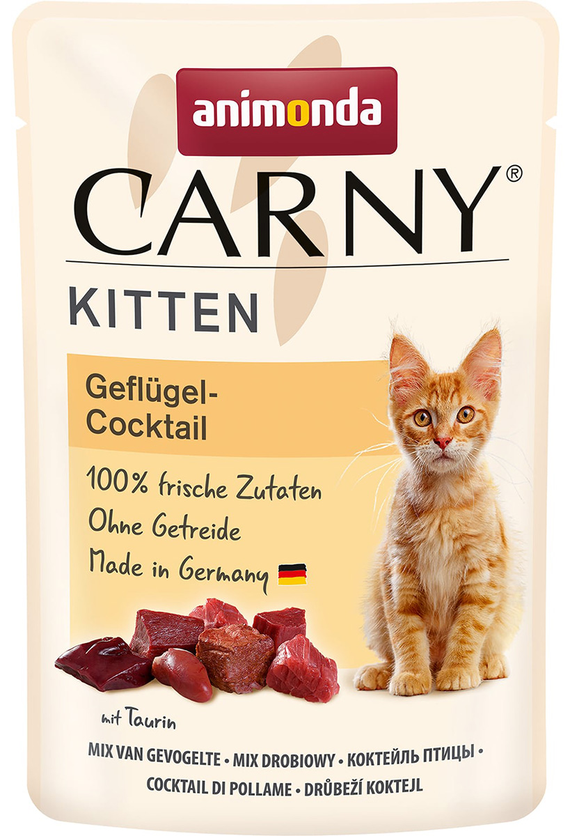   Магизоо Animonda Carny Kitten Geflugel-cocktail для котят коктейль с мясом домашней птицы  (85 гр)