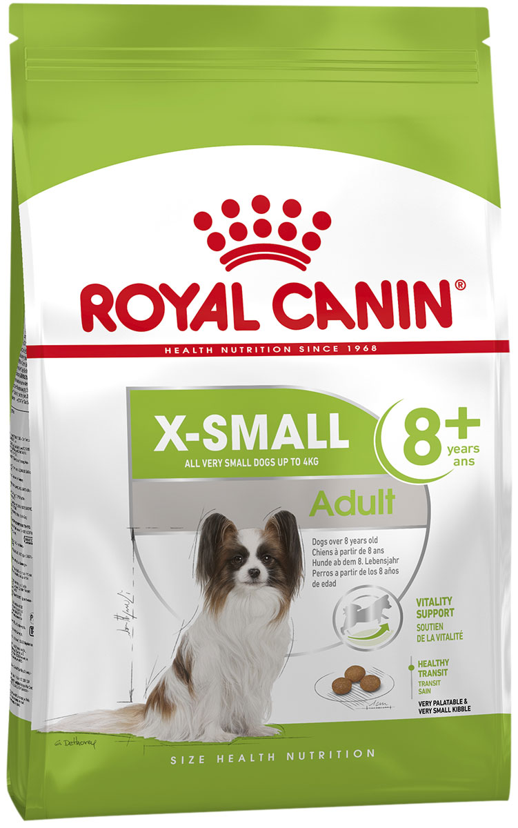   Магизоо Royal Canin X-small Adult 8+ для пожилых собак маленьких пород старше 8 лет (0,5 кг)