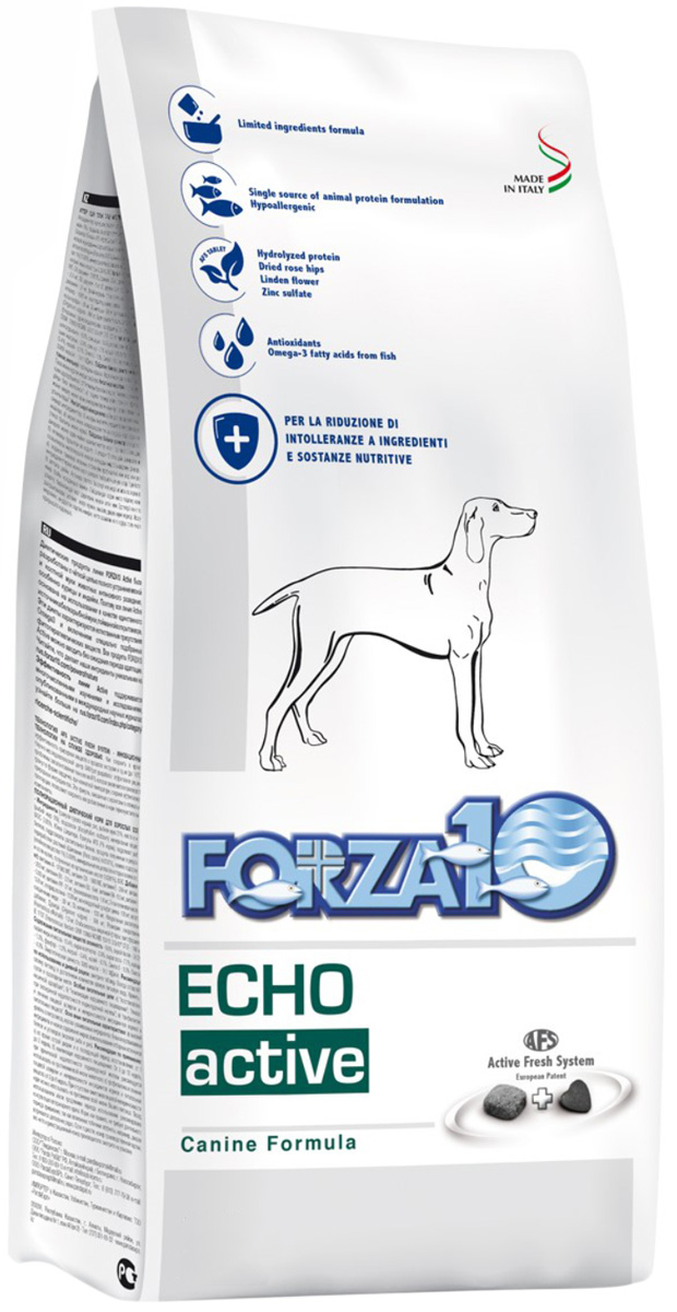 Forza10 Active Line Forza10 Dog Echo Active для взрослых собак всех пород при заболеваниях слуховых органов (4 кг)